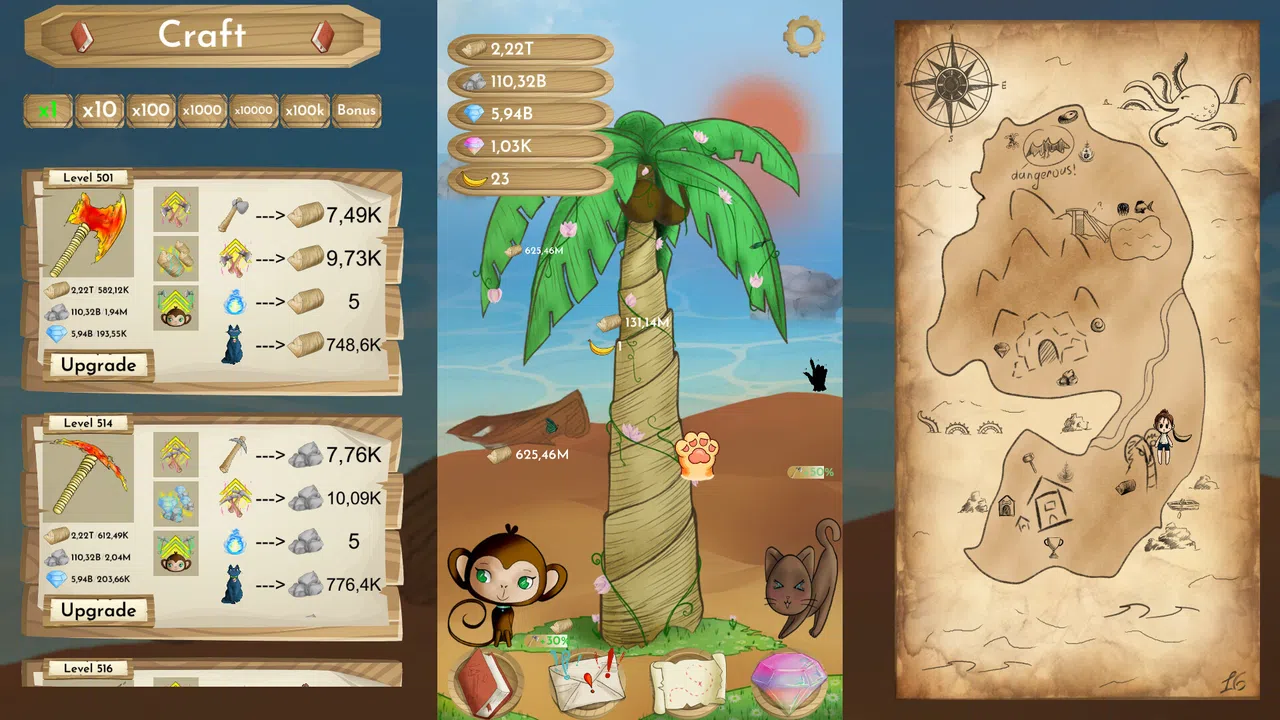 Island Clicker – Auto Clicker Skins Pack Screenshot 1