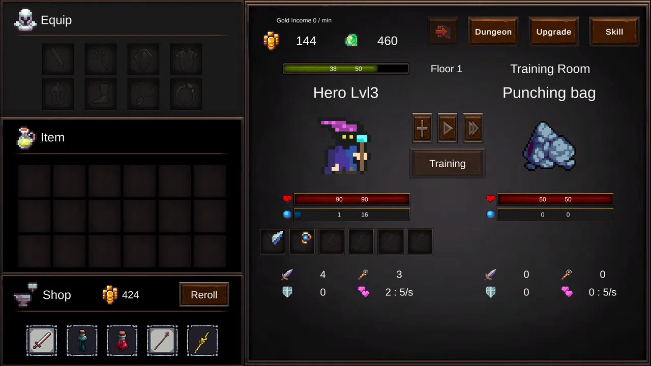 Magic Hero Incremental Demo Screenshot 0