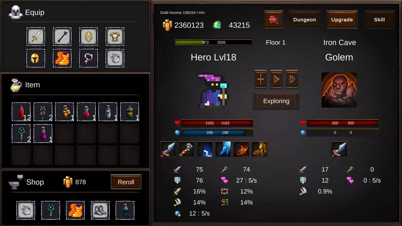 Magic Hero Incremental Demo Screenshot 4