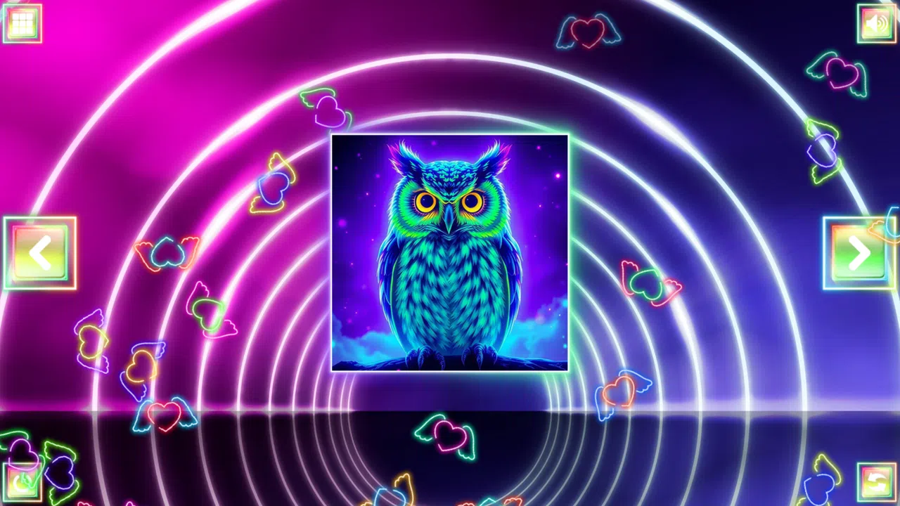 Neon Fantasy: Owls Screenshot 1