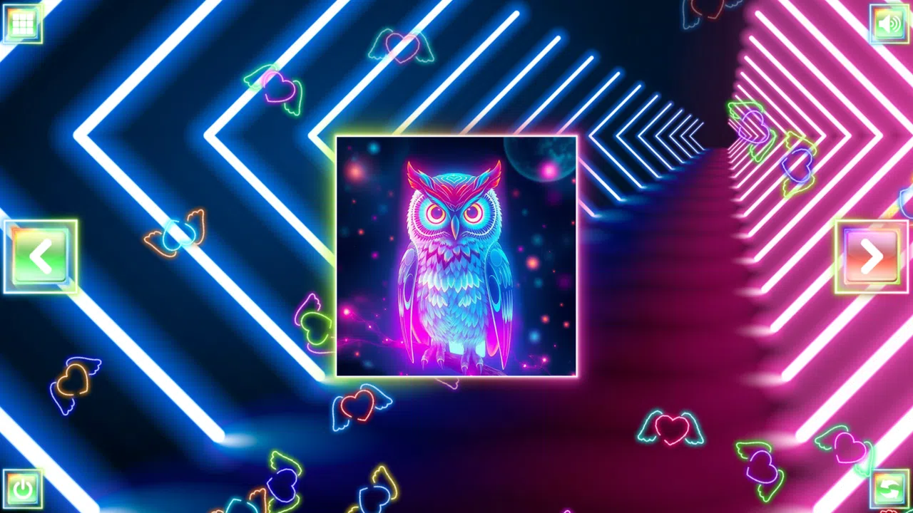 Neon Fantasy: Owls Screenshot 5