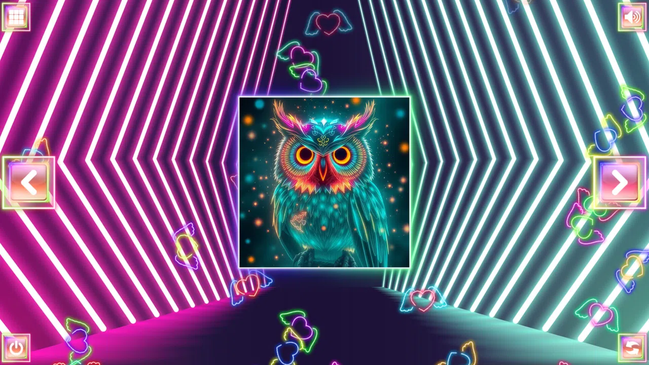 Neon Fantasy: Owls Screenshot 7