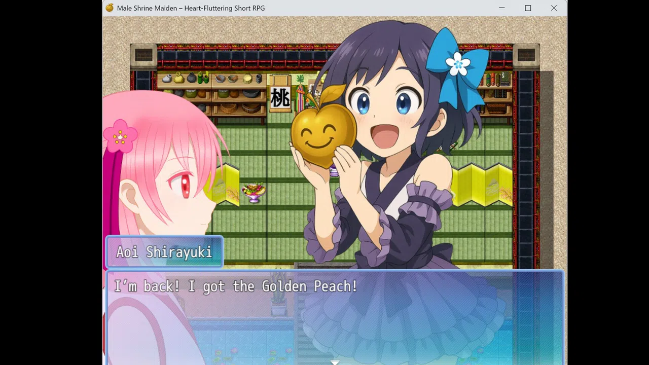Male Shrine Maiden Heart-Fluttering Short RPG Screenshot 2