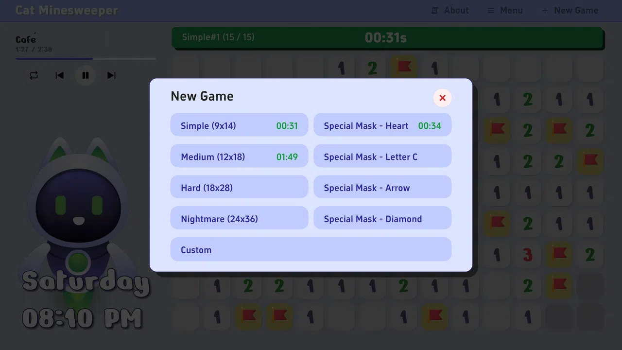Cat Minesweeper Screenshot 1