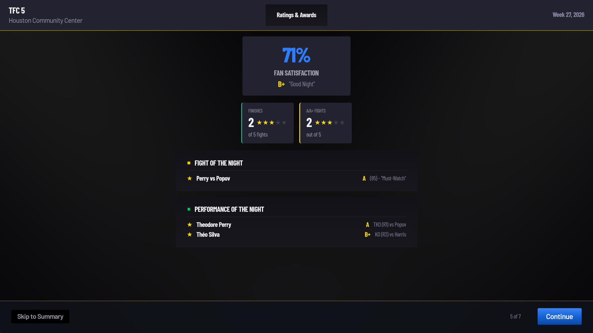 Pound for Pound Demo: MMA Promotion Simulator Screenshot 16