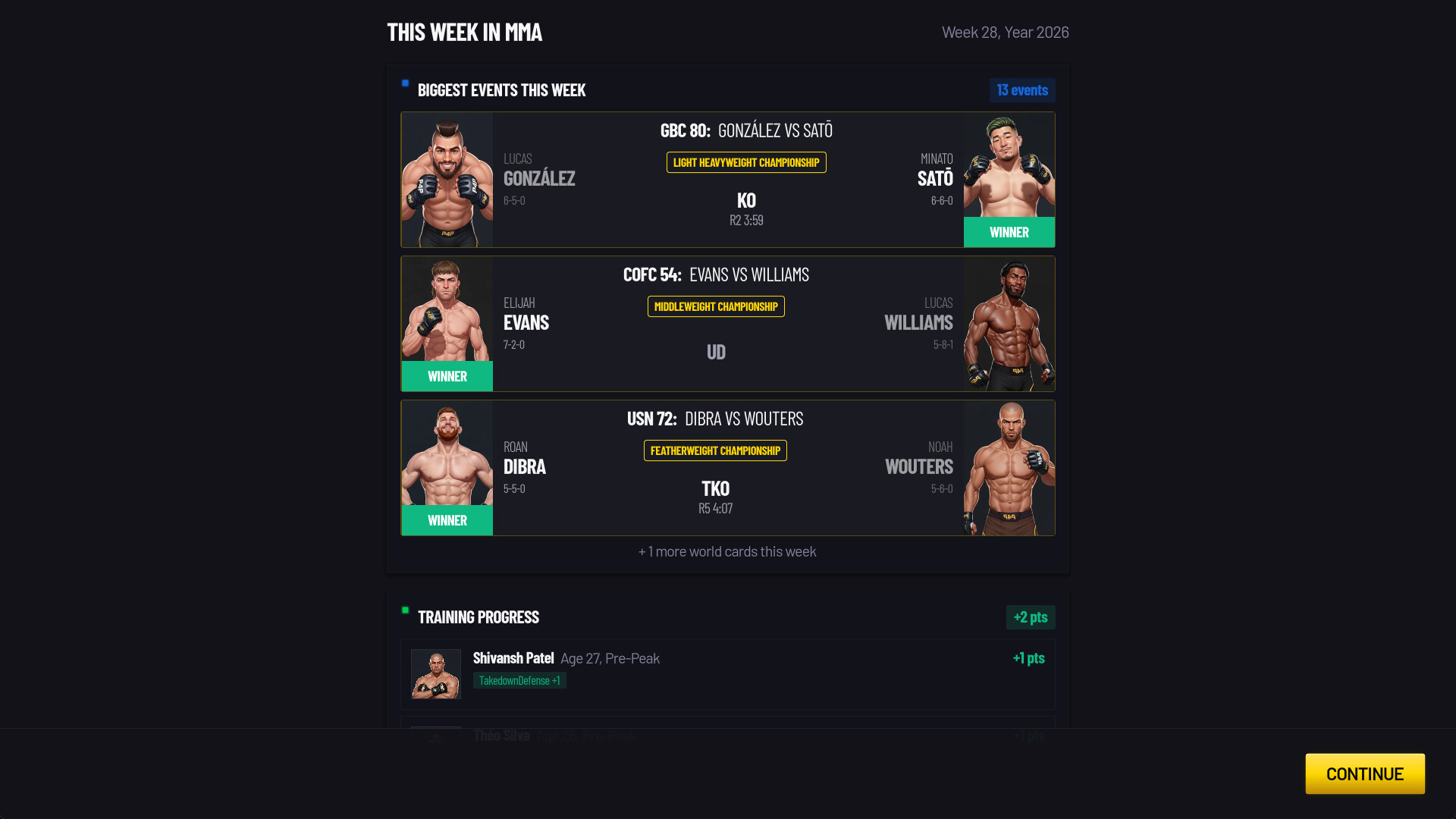 Pound for Pound Demo: MMA Promotion Simulator Screenshot 18