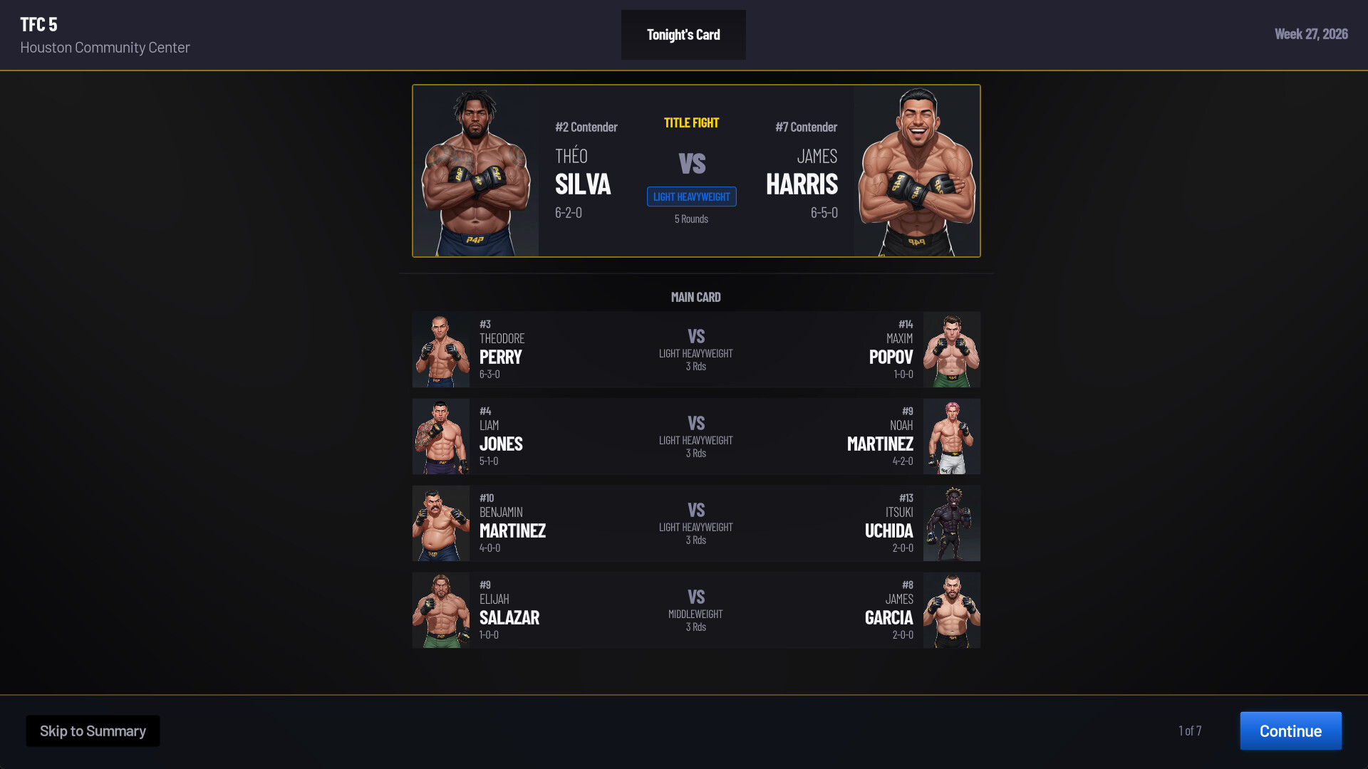 Pound for Pound Demo: MMA Promotion Simulator Screenshot 13