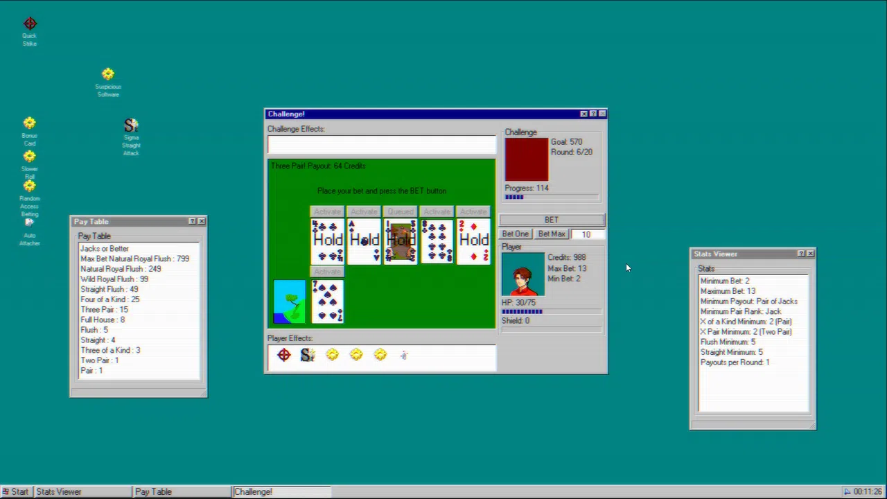 Video Poker 95 Demo Screenshot 5