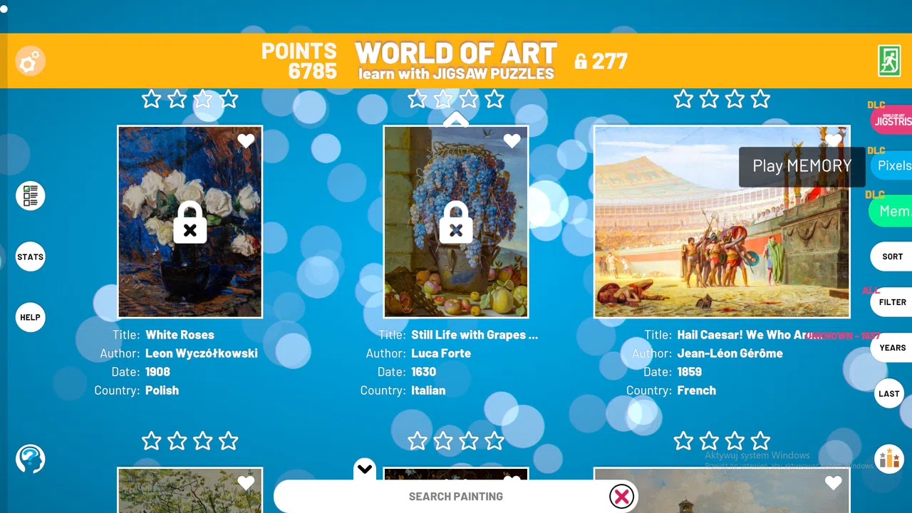 World of Art Jigsaw Puzzles: MEMORY Screenshot 5