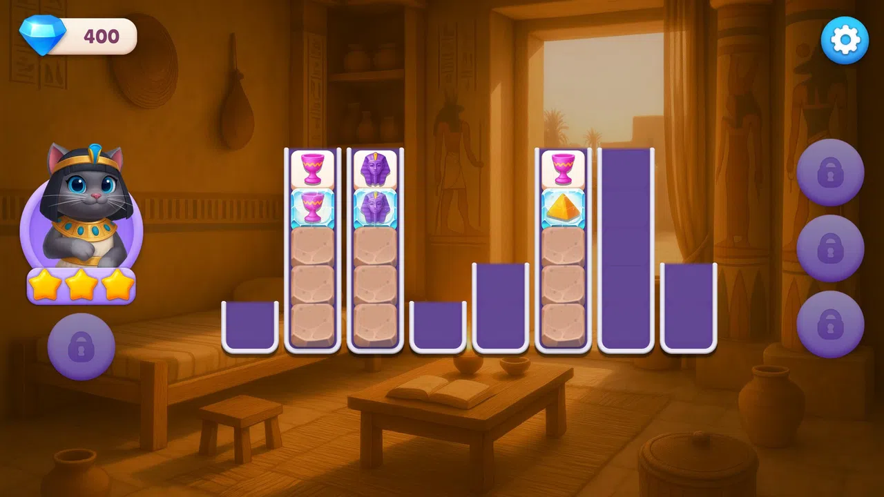 Sort Pawzzle: Paws of Pharaoh Full Version Unlock Screenshot 4
