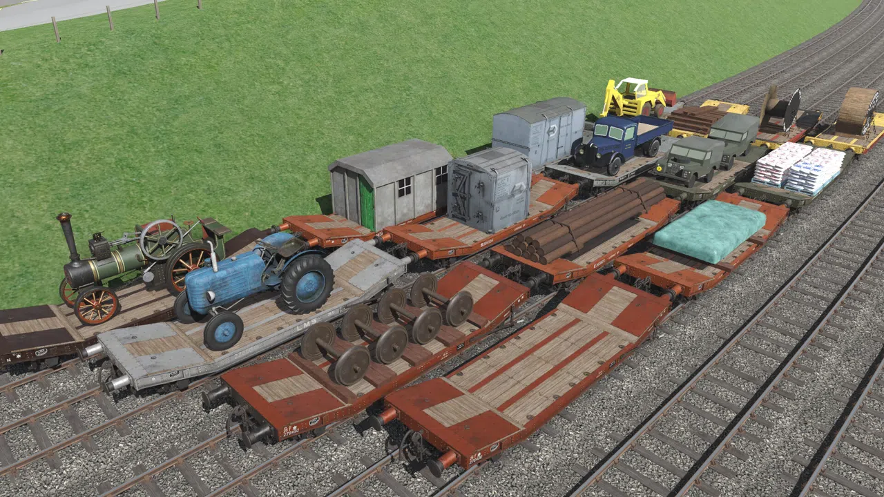 Trainz 2019 DLC - BR Lowmacs - Flat Wagon Pack 2 Screenshot 1