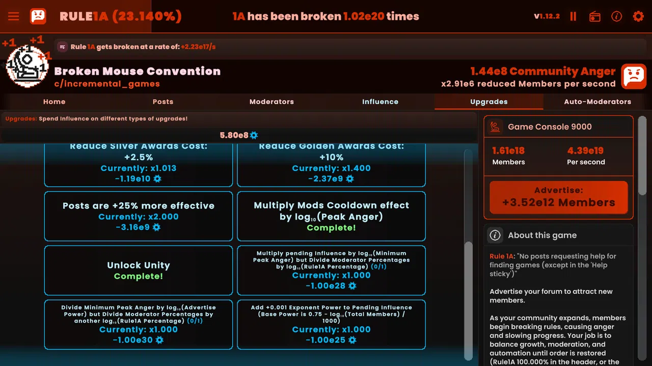 Rule1A Incremental: Idle Forum Screenshot 7