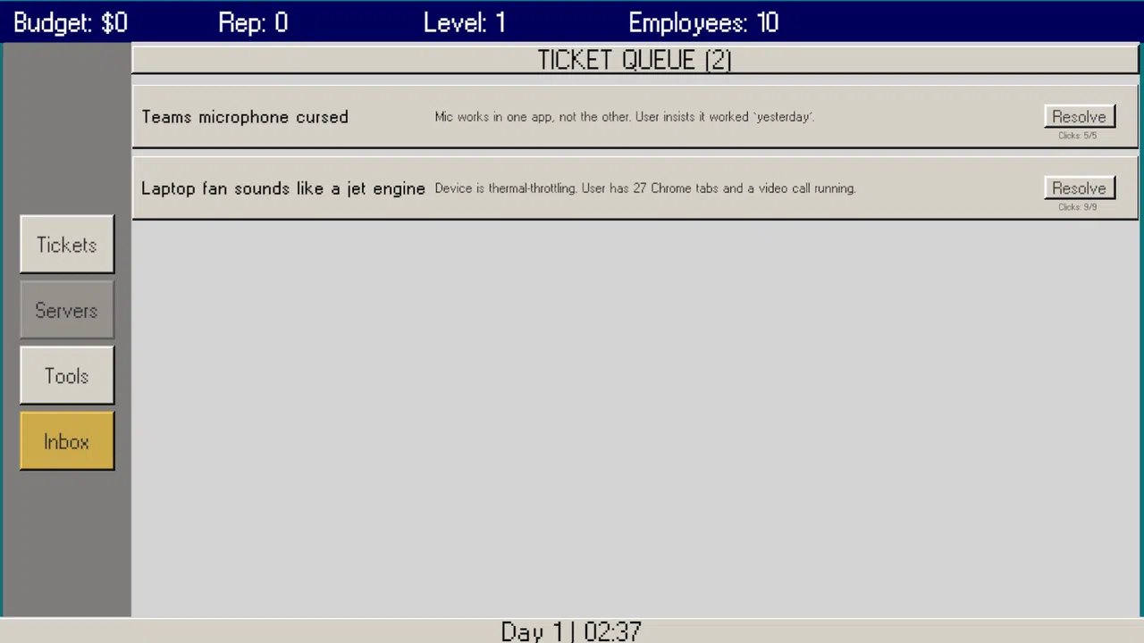 SYSADMIN Hell Demo Screenshot 1