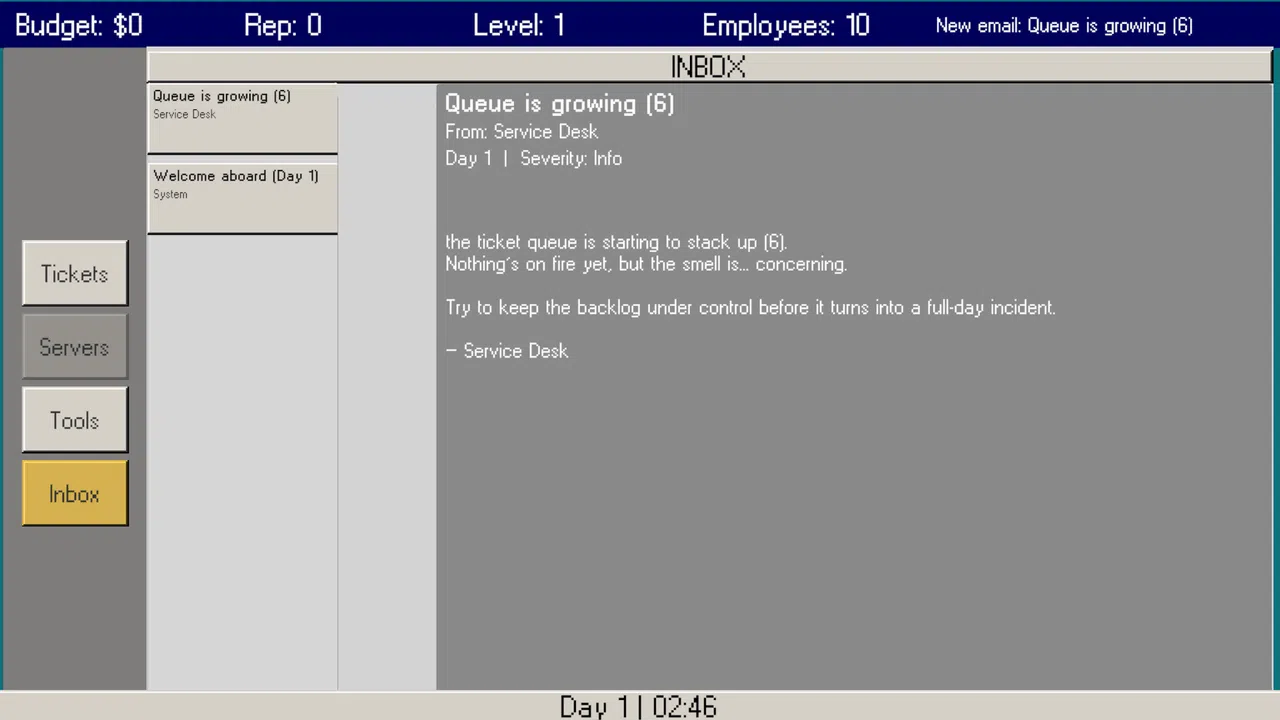 SYSADMIN Hell Demo Screenshot 2