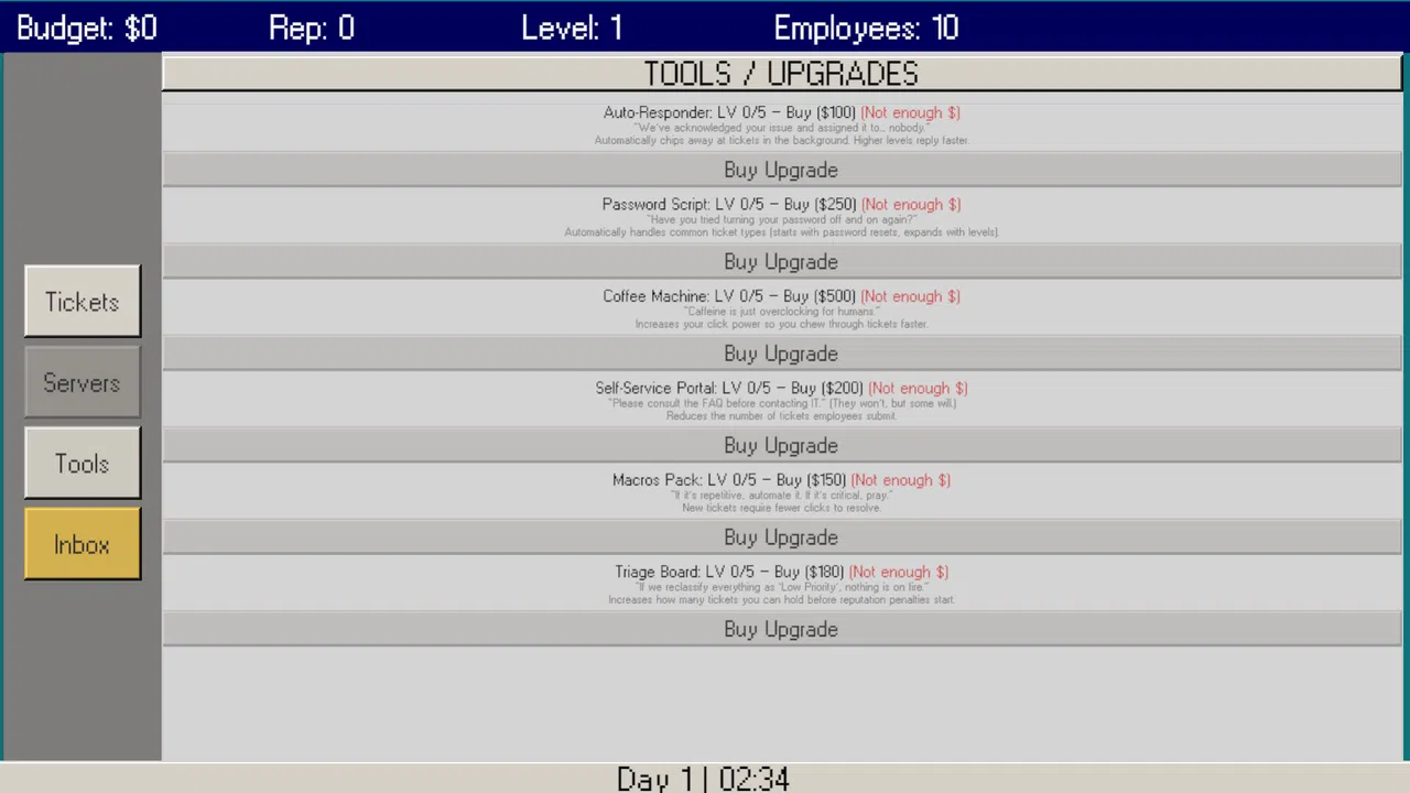 SYSADMIN Hell Demo Screenshot 0