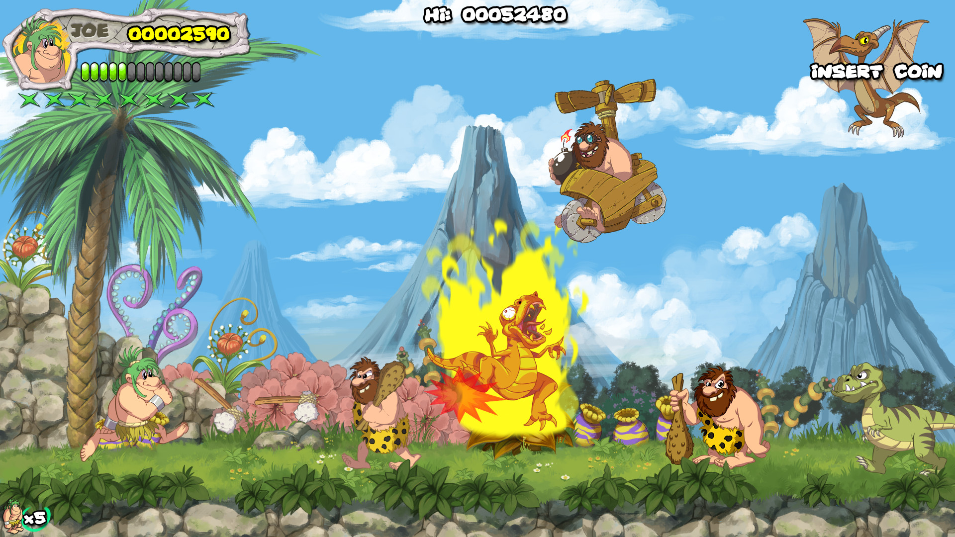 New Joe & Mac - Caveman Ninja Screenshot 1