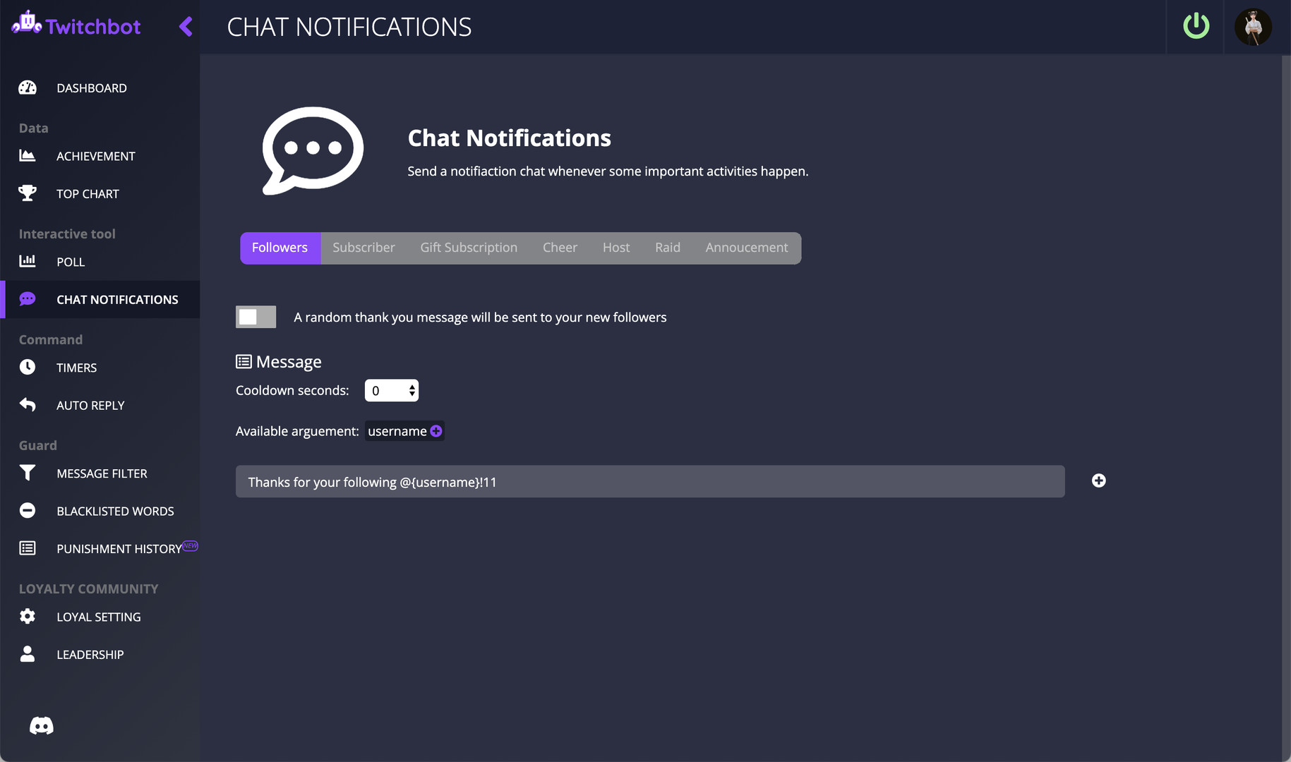 TBOT - Twitch Bot Screenshot 3