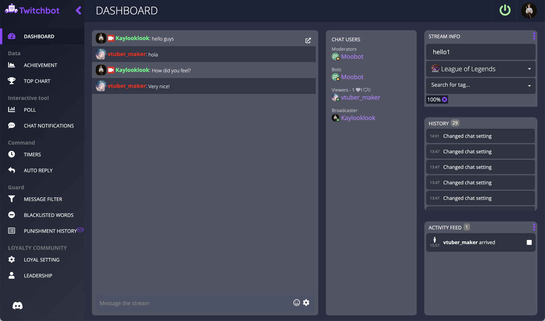 TBOT - Twitch Bot Screenshot 0