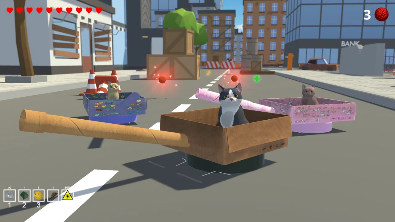 Purrfect Tanks - The Yarnpocalypse Demo Screenshot 5