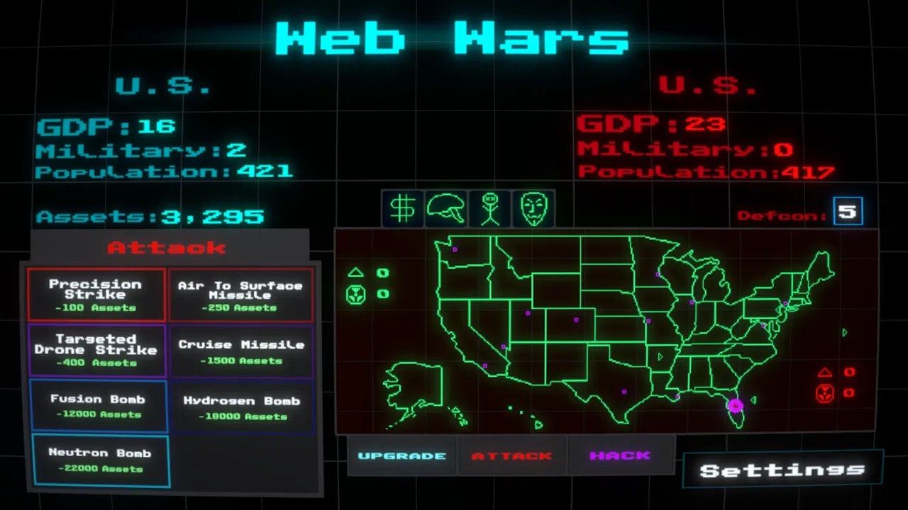 Web Wars Demo Screenshot 1