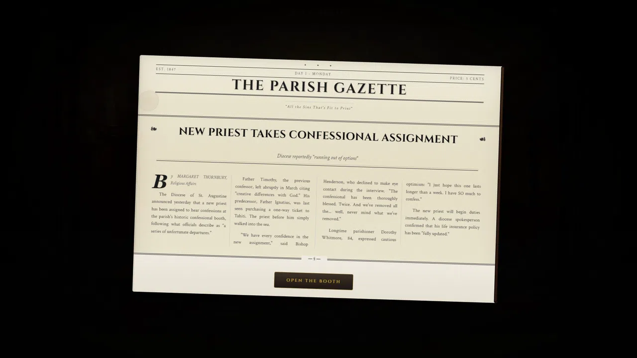 Confessional Simulator Demo Screenshot 2