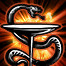 Fire serpent icon