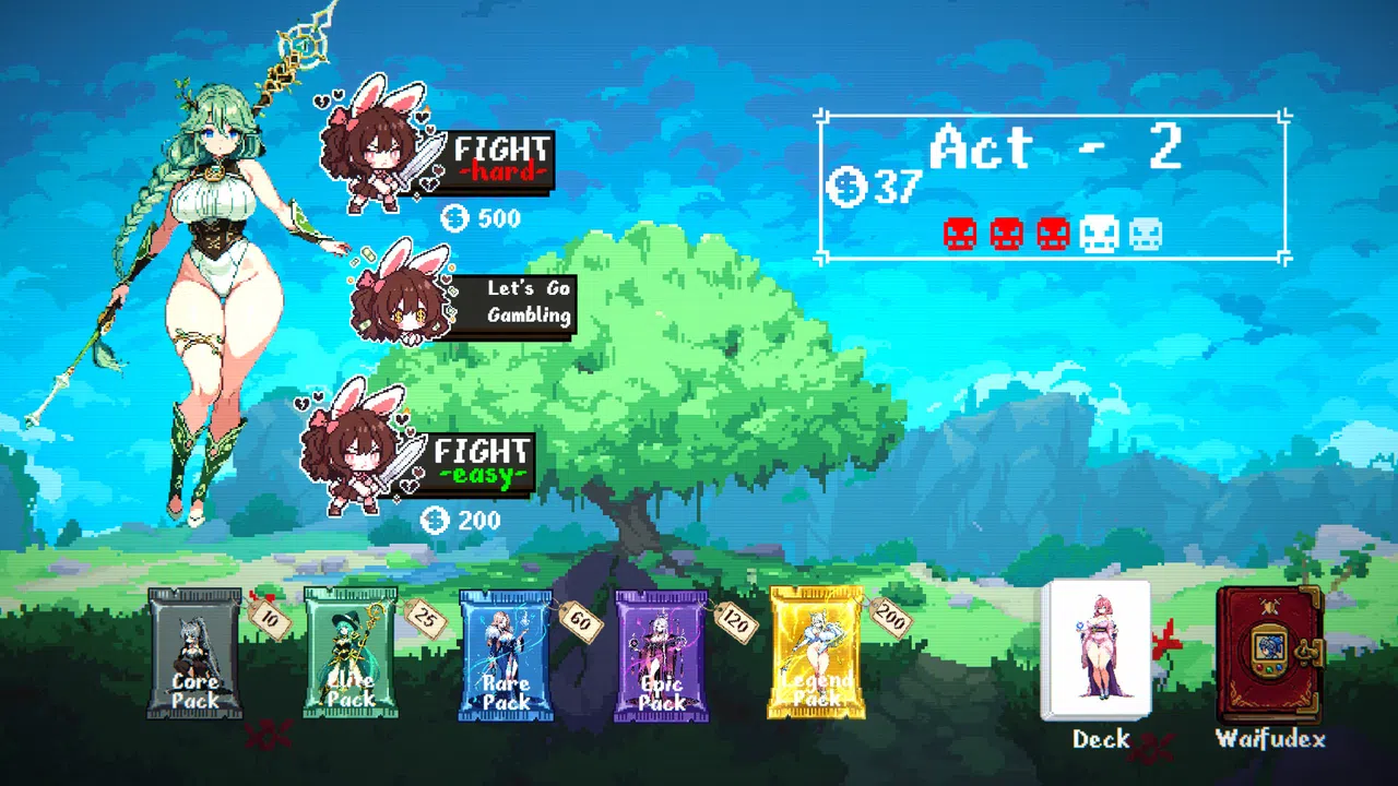 Waifuro : Roguelike Waifubuilder Screenshot 1