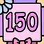 One hundred fifty cats icon