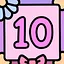 Ten cats icon