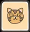 Cat and glass icon