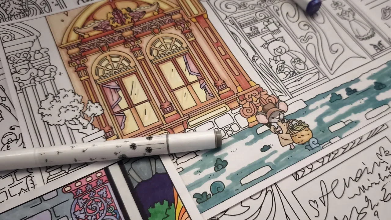 FIND KITTENS 11: Dollhouse - Coloring Book Screenshot 7