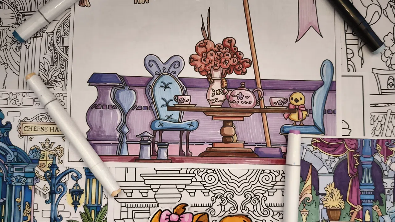 FIND KITTENS 11: Dollhouse - Coloring Book Screenshot 4