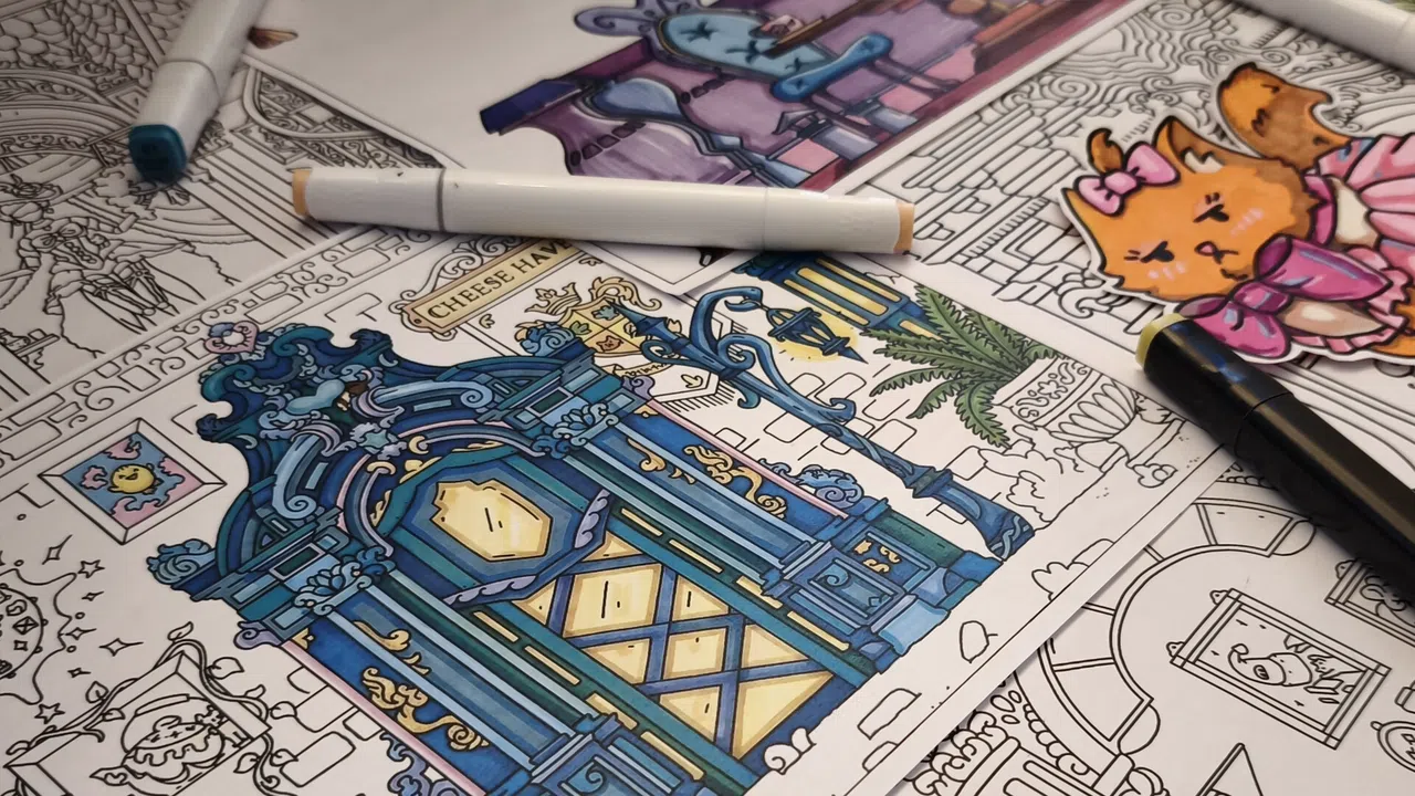 FIND KITTENS 11: Dollhouse - Coloring Book Screenshot 5