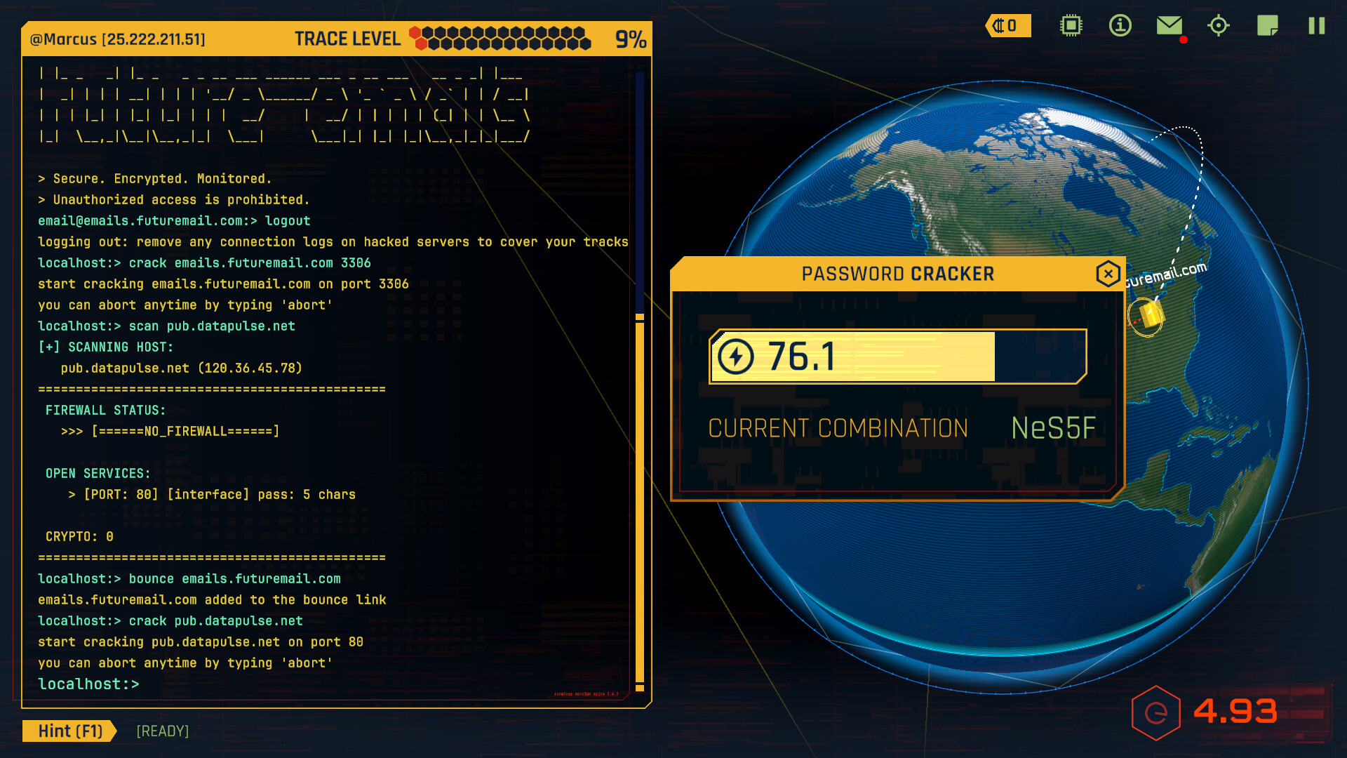 Void Future: Hacking Protocol Demo Screenshot 1