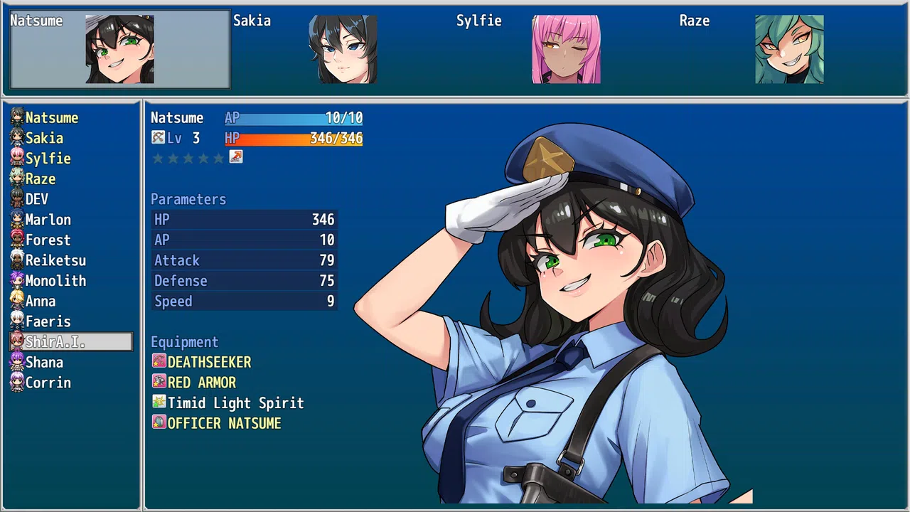 Eternal Dreamers Rising - Officer Natsume (Fashion) Screenshot 0