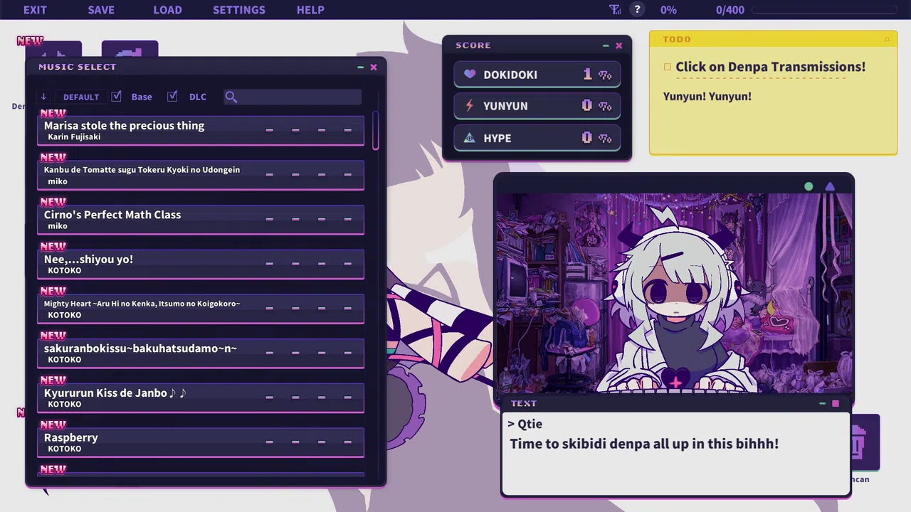 Yunyun Syndrome!? Rhythm Psychosis -All Songs Unlock (Base Game) Screenshot 0