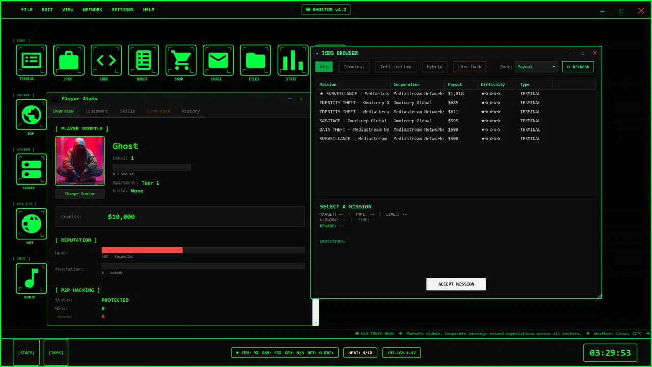 Ghost Network : Dark Hacker Screenshot 13