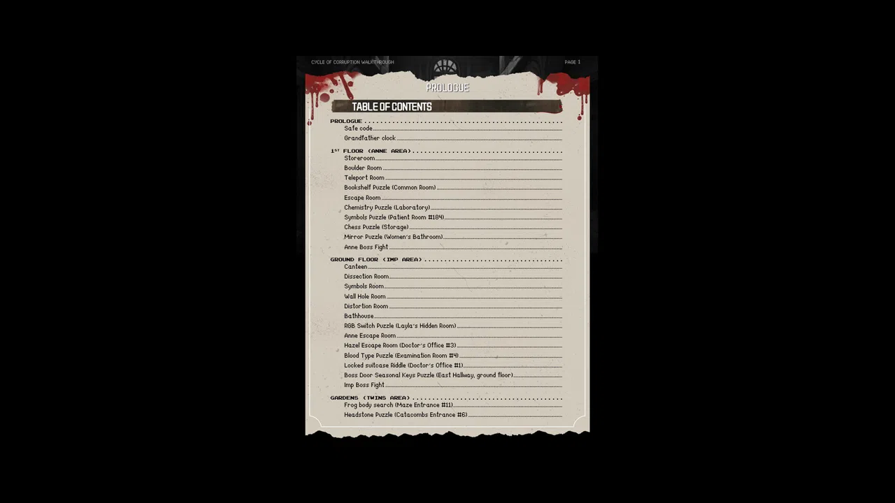 Cycle of Corruption - Official Walkthrough Screenshot 1