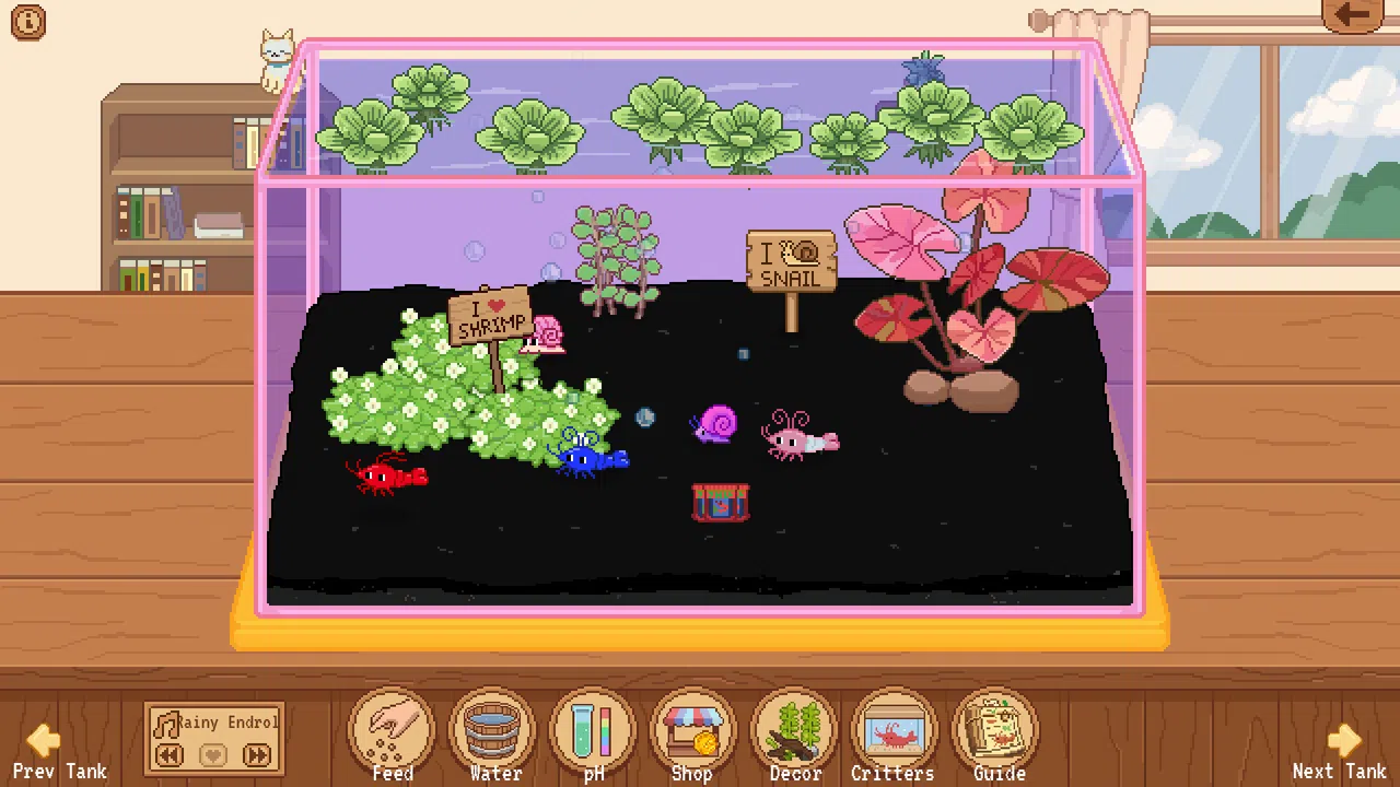 Tiny Glass Tank: Dwarf Shrimp and Friends Screenshot 3