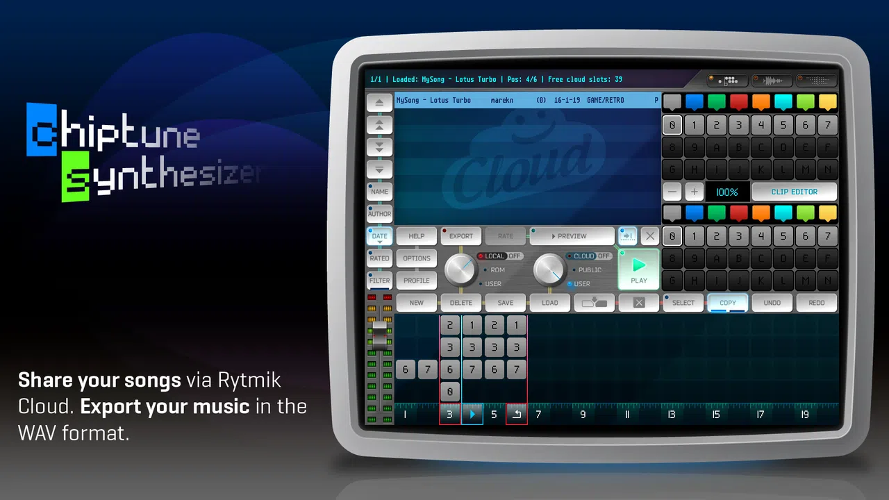 Rytmik Lite Chiptune Synthesizer Screenshot 4