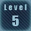 Level 5 completed! icon