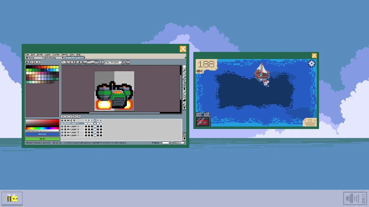 Boat on Desk Screenshot 1