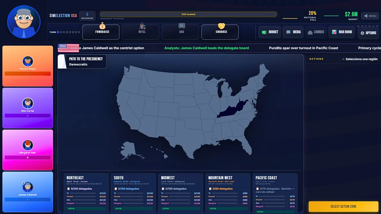 SIM Election USA Screenshot 0
