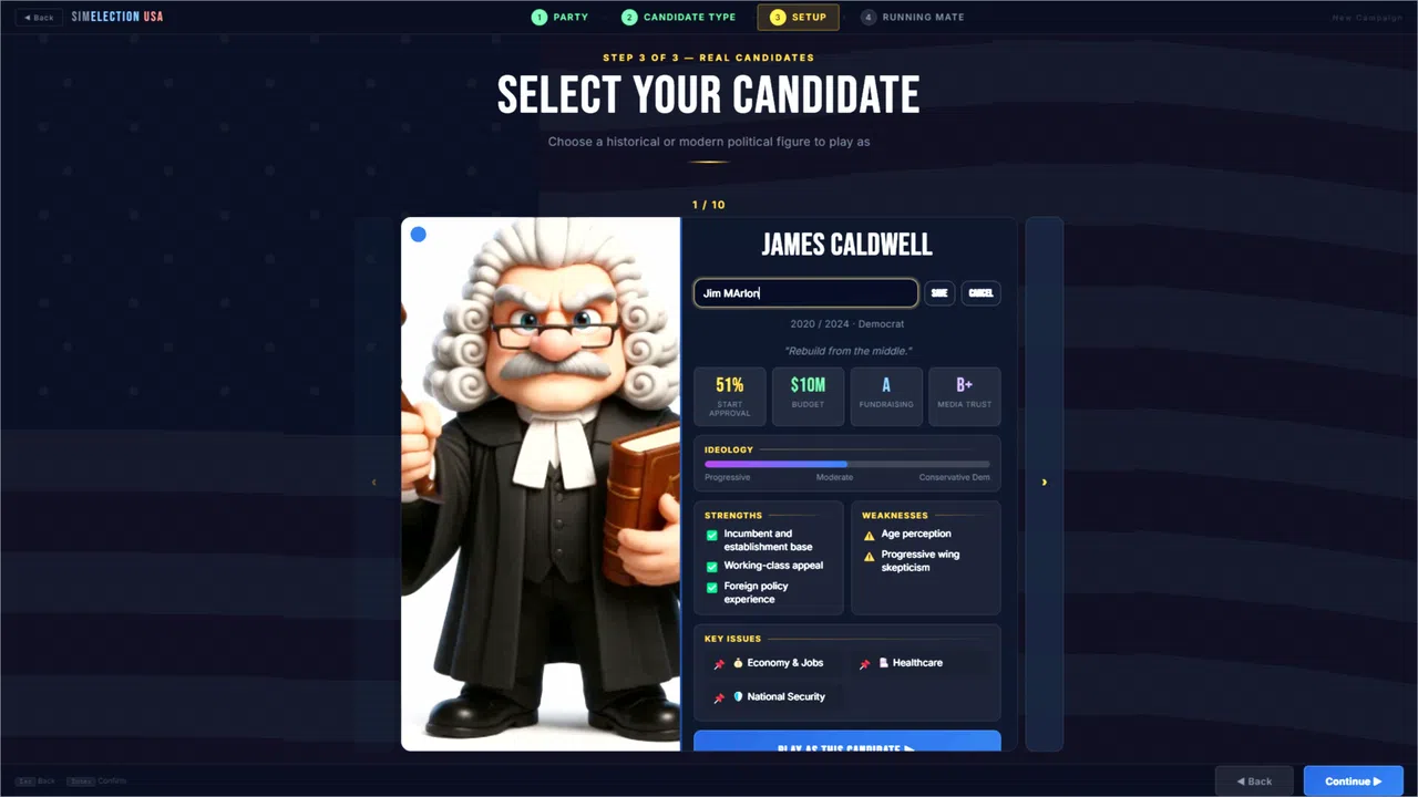 SIM Election USA Screenshot 3