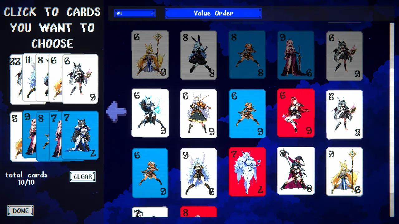Waifuro : Roguelike Waifubuilder Demo Screenshot 5