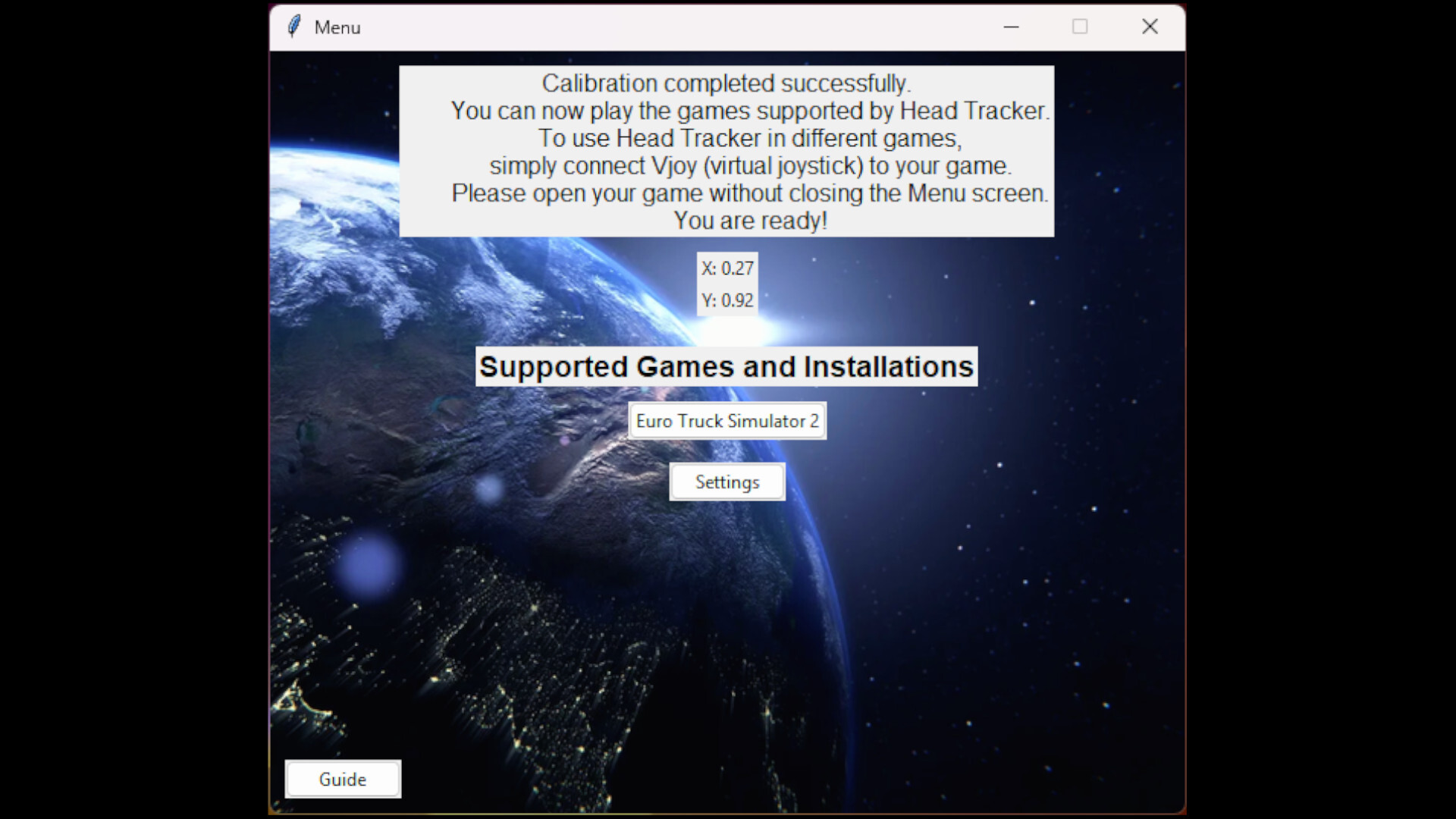 Head Tracker Screenshot 2