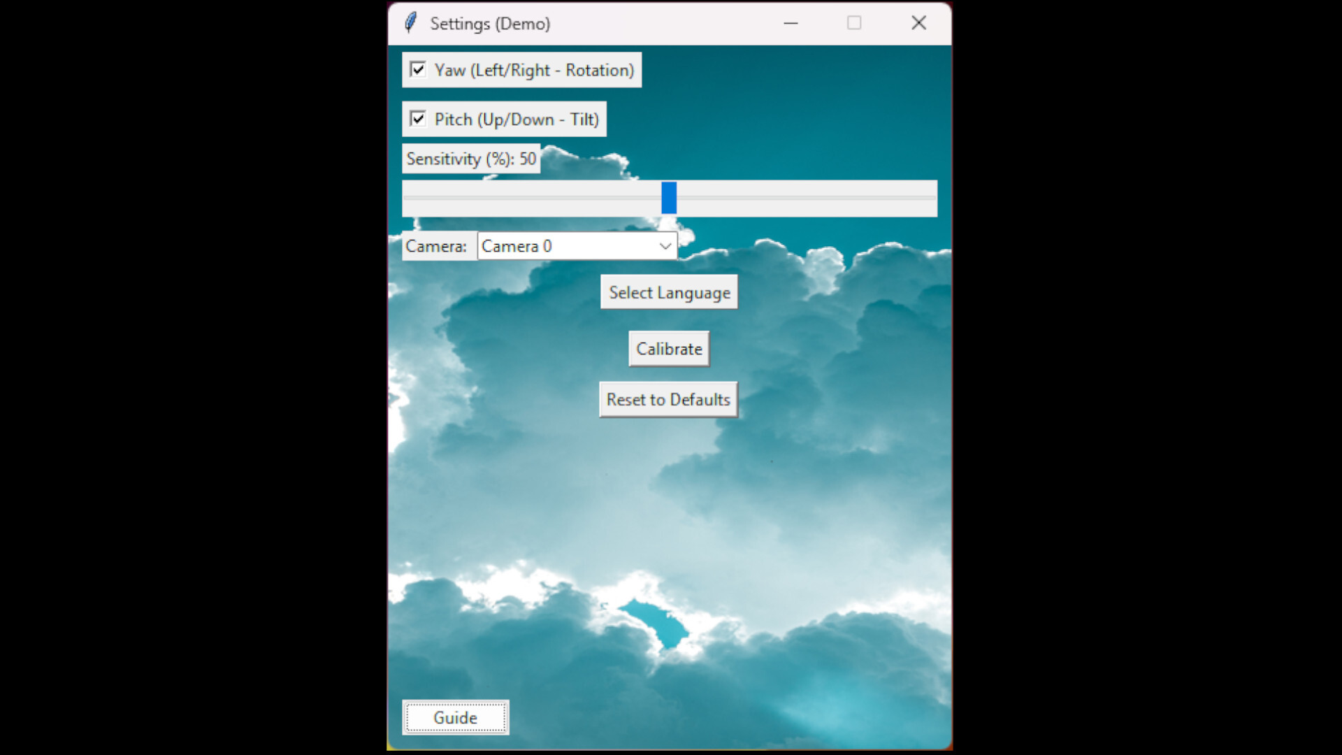 Head Tracker Screenshot 1
