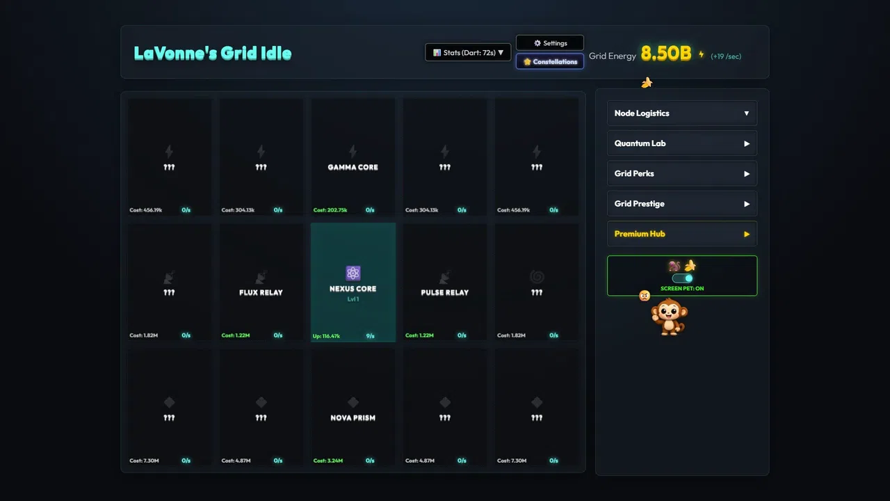 LaVonne's Grid Idle Screenshot 3