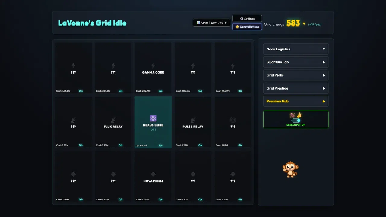LaVonne's Grid Idle Screenshot 2