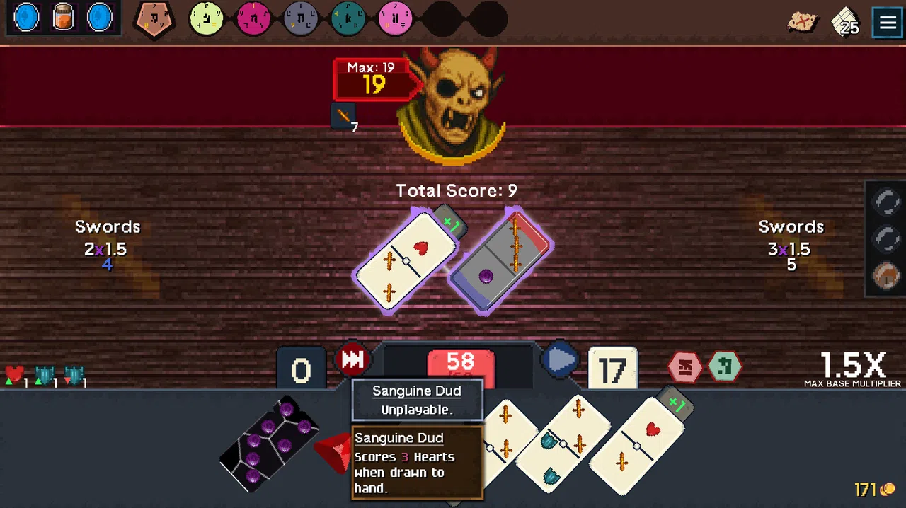Pipfiend: The Demonic Domino Deckbuilder Screenshot 3